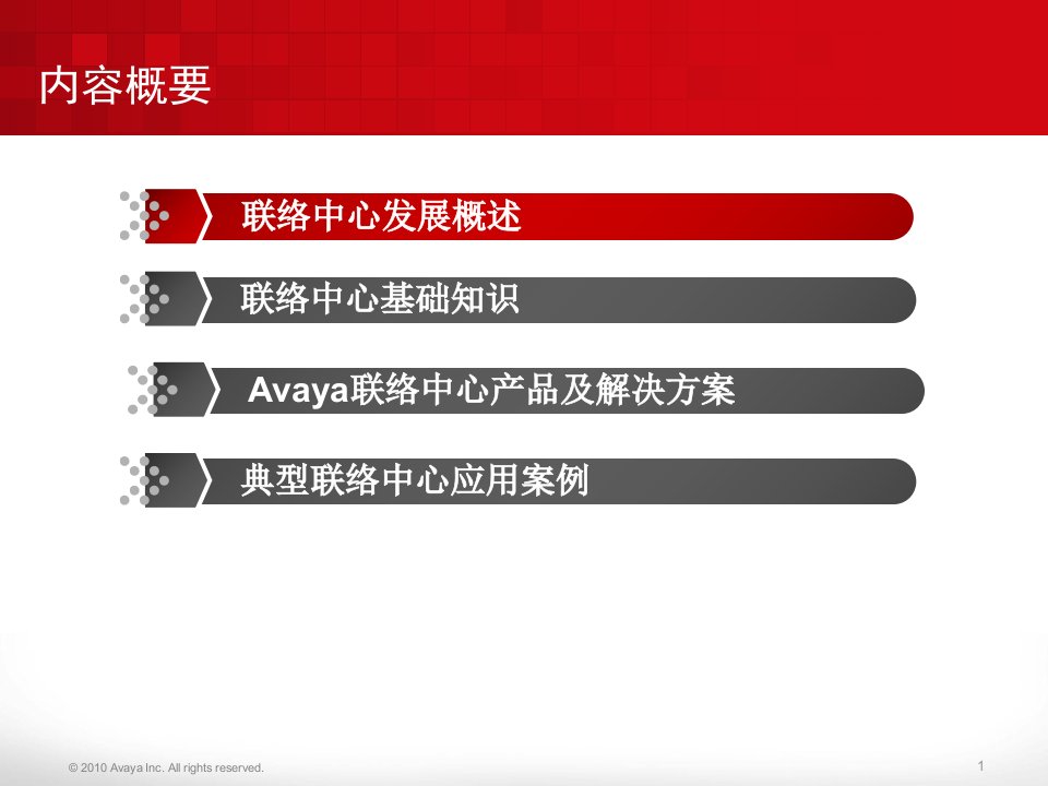 AVAYA呼叫中心介绍PPT讲座