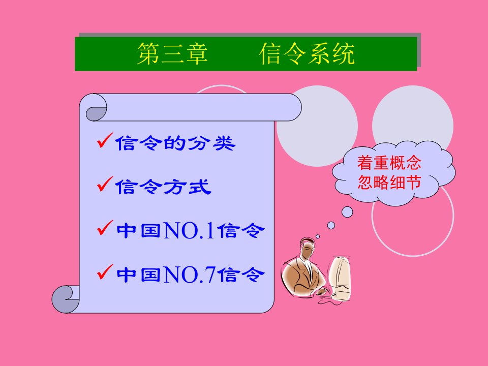 程控交换原理电子教案第3章信令系统ppt课件