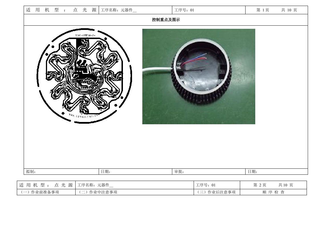 LOA-LED点光源作业指导书