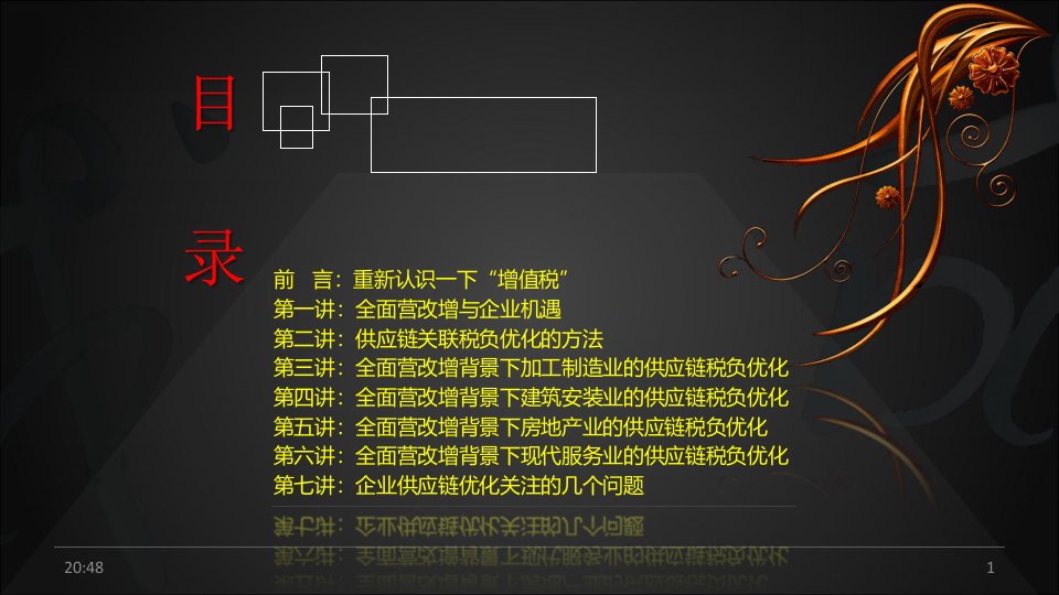 全面营改增背景下企业供应链关联税负优化课件