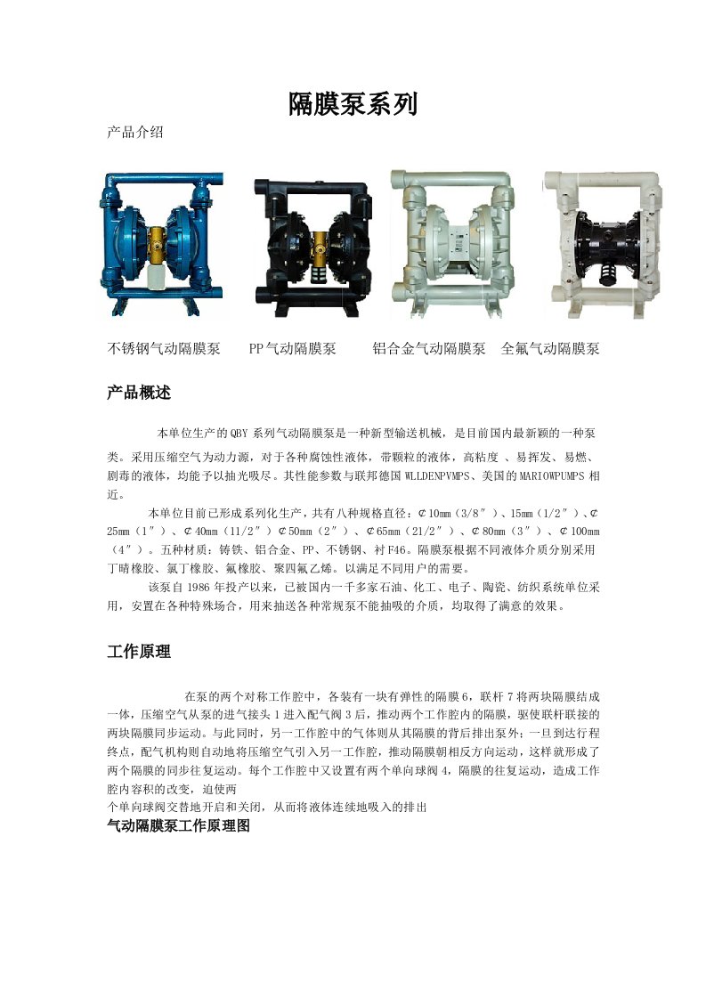 隔膜泵系列