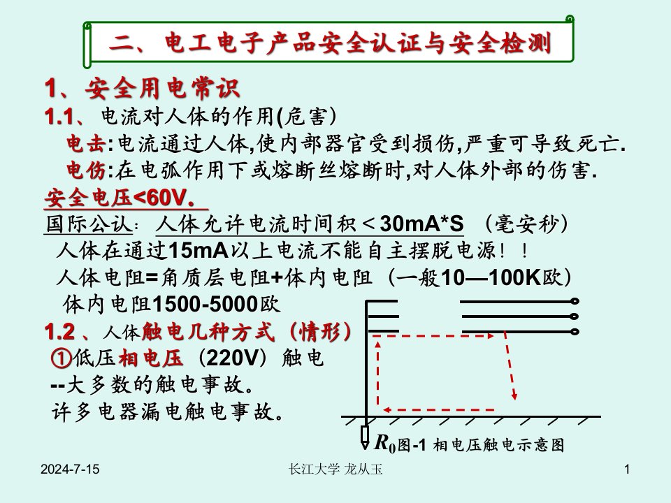 电子产品安全认证、使用与检测