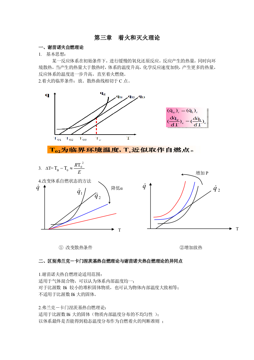 燃烧学-复习重点