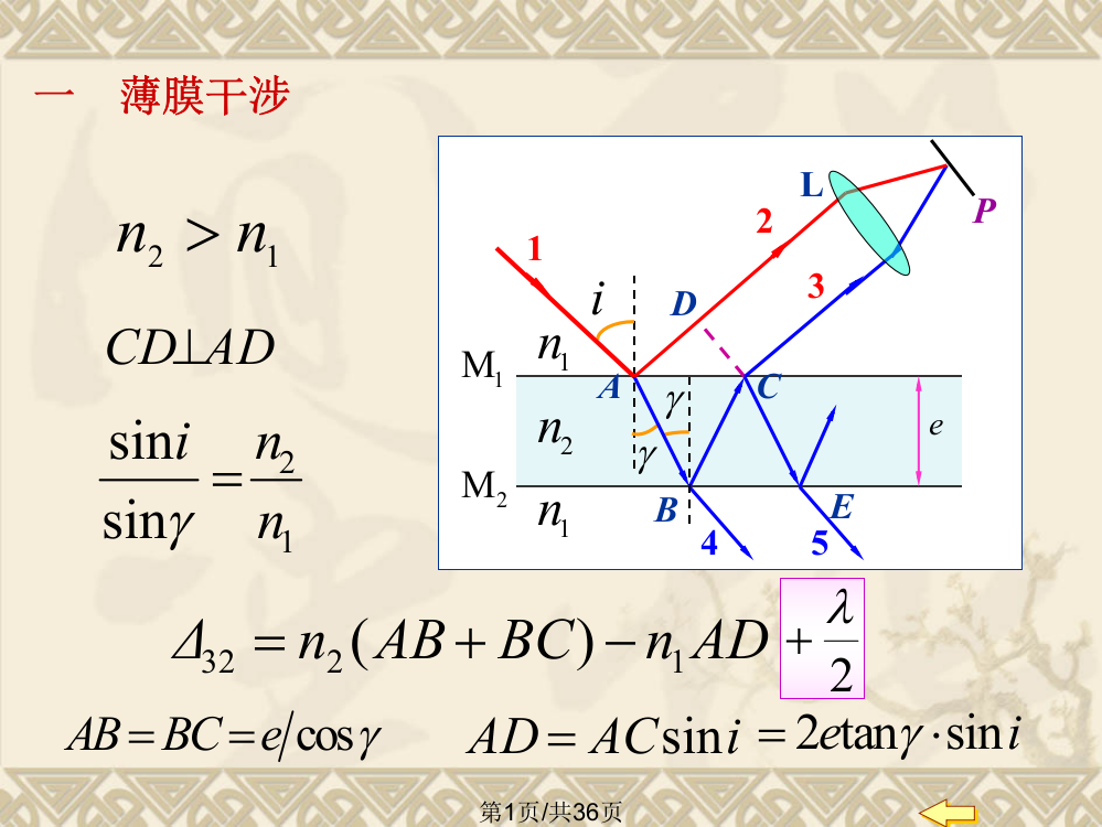 大学物理904薄膜干涉