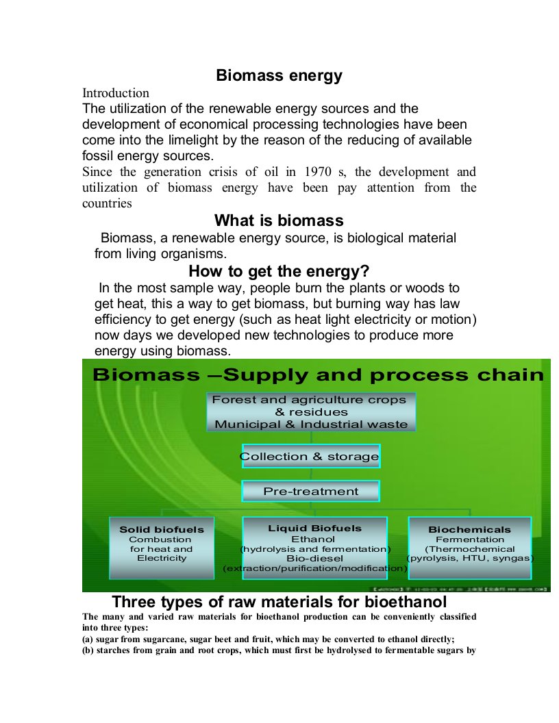 Biomass