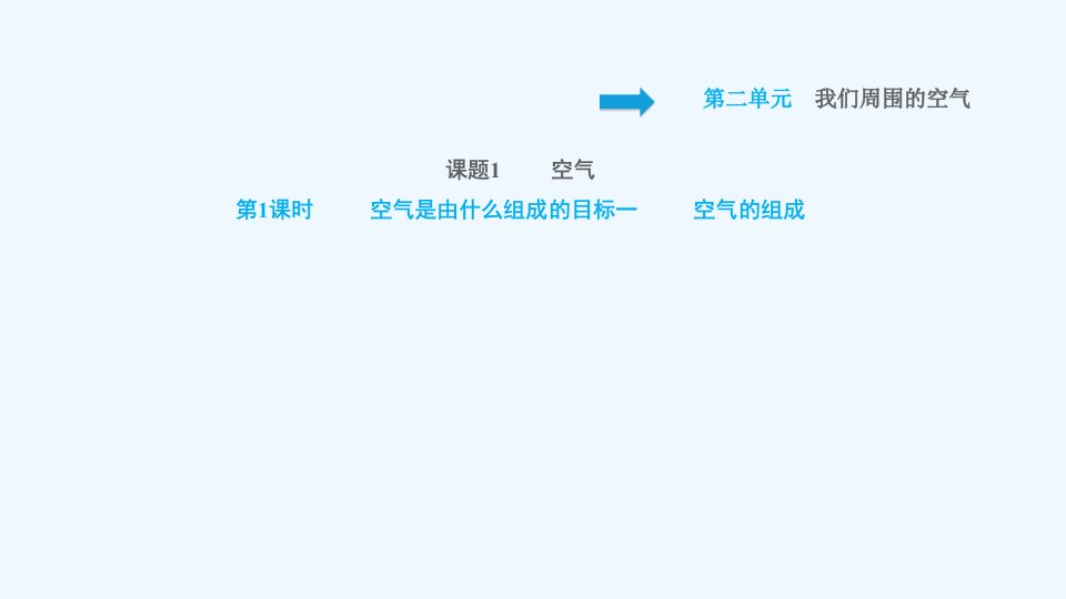 九年级化学上册第2单元我们周围的空气课题1空气第1课时空气是由什么组成的目标一空气的组成习题课件新版新人教版