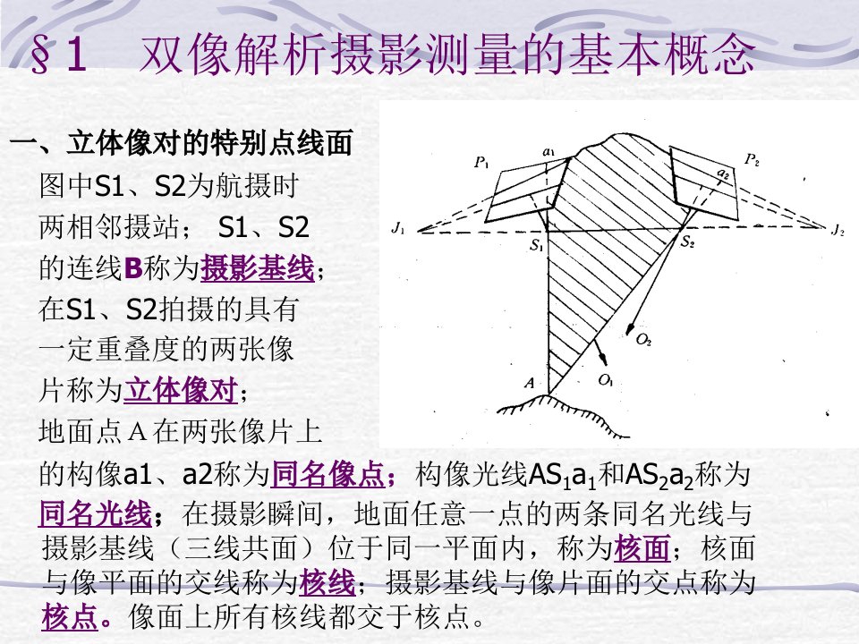 摄影测量学5双向解析摄影测量