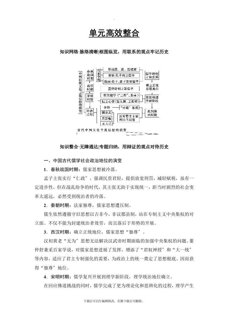 2021高考北师大历史一轮复习讲义：