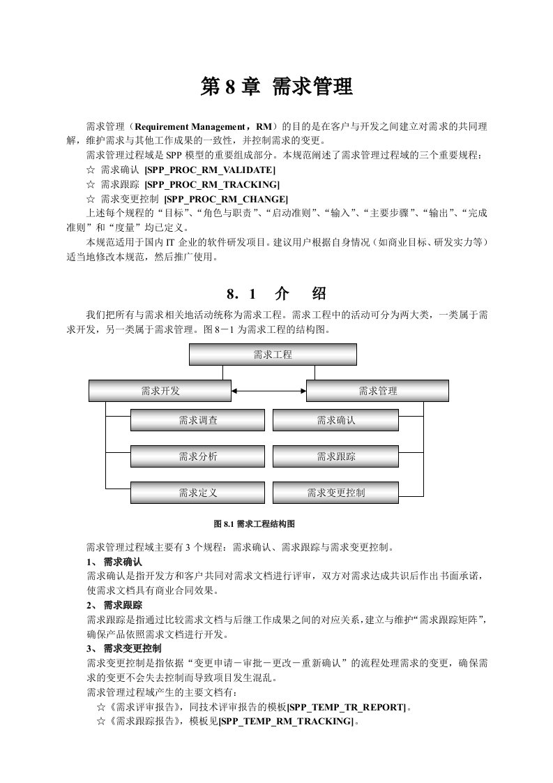 过程规范第8章需求管理-经营管理