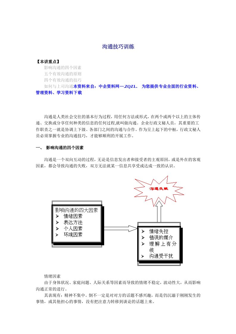 激励与沟通-沟通技巧训练