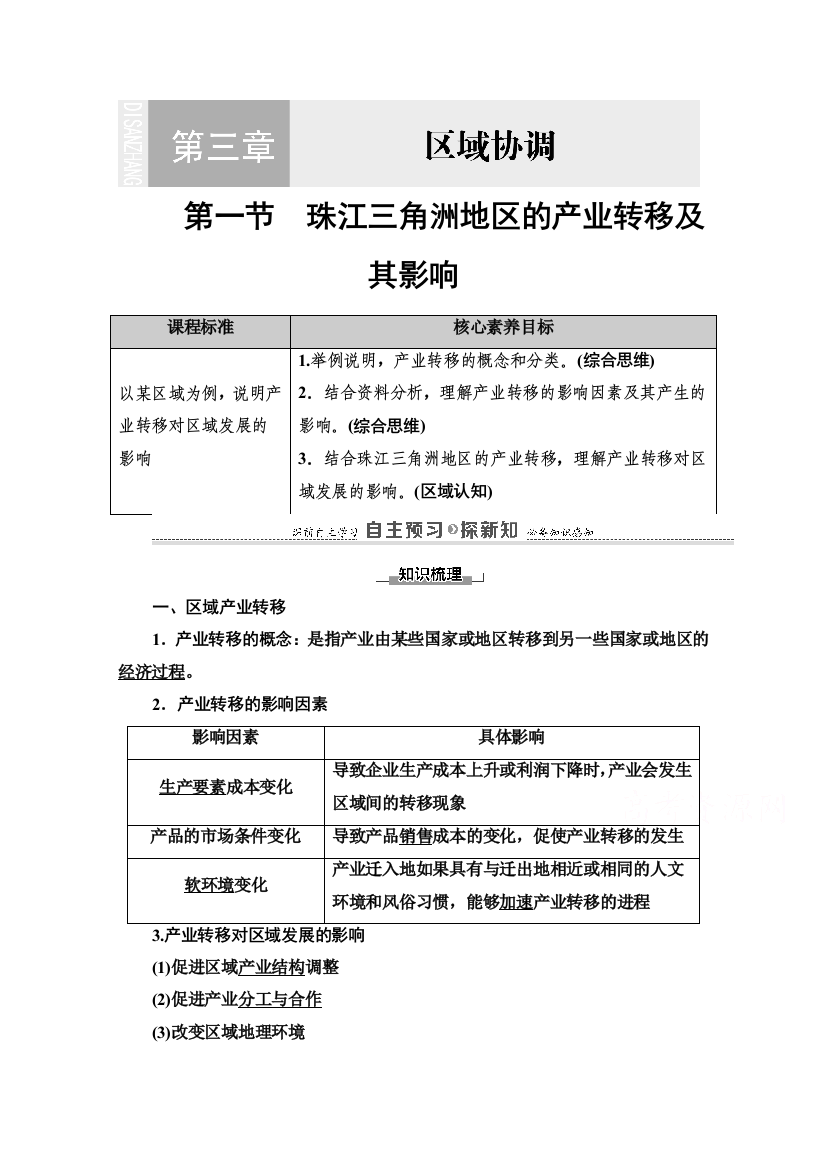 2020-2021学年新教材中图版地理选择性必修2教师用书：第3章