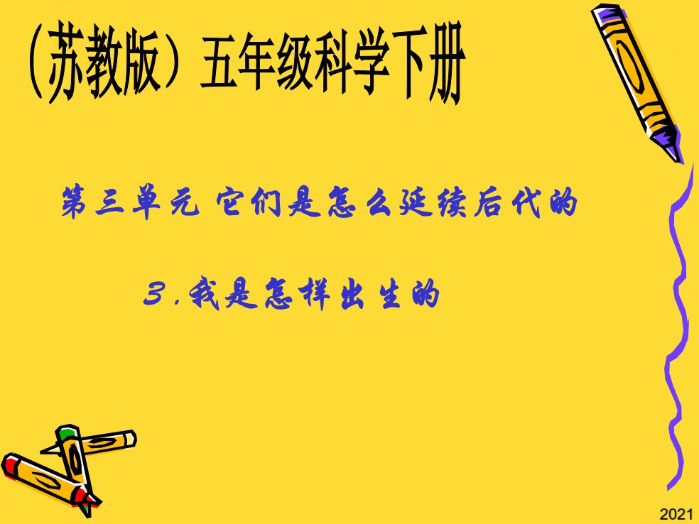 苏教版小学科学五年级下册《我是怎样出生的》PPT课件(与“妈妈”相关共23张)