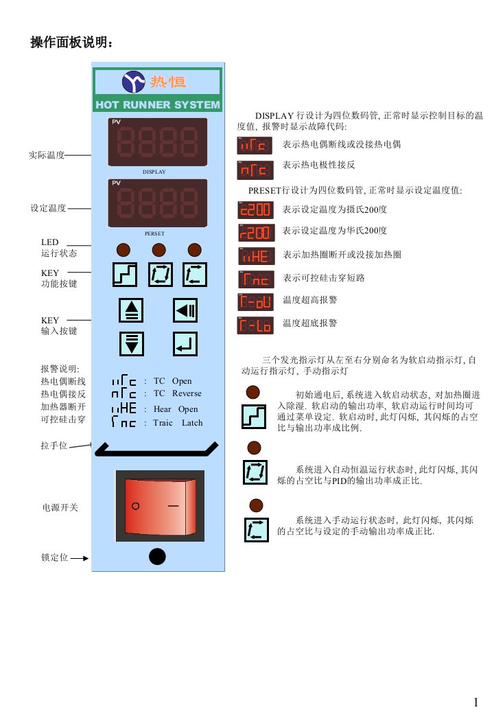 深圳沙井注塑模具热流道温控箱说明书一