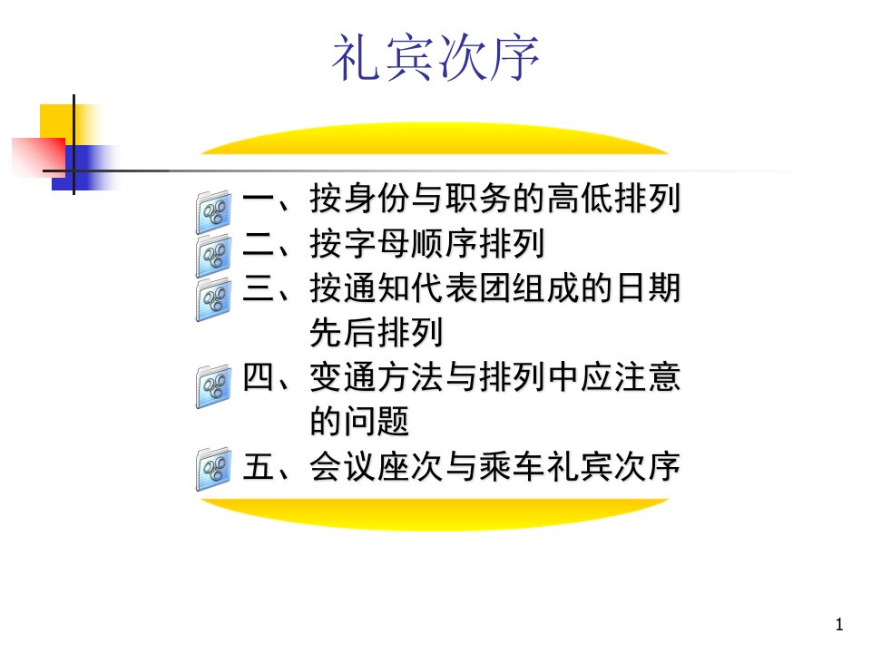 公务会议礼仪