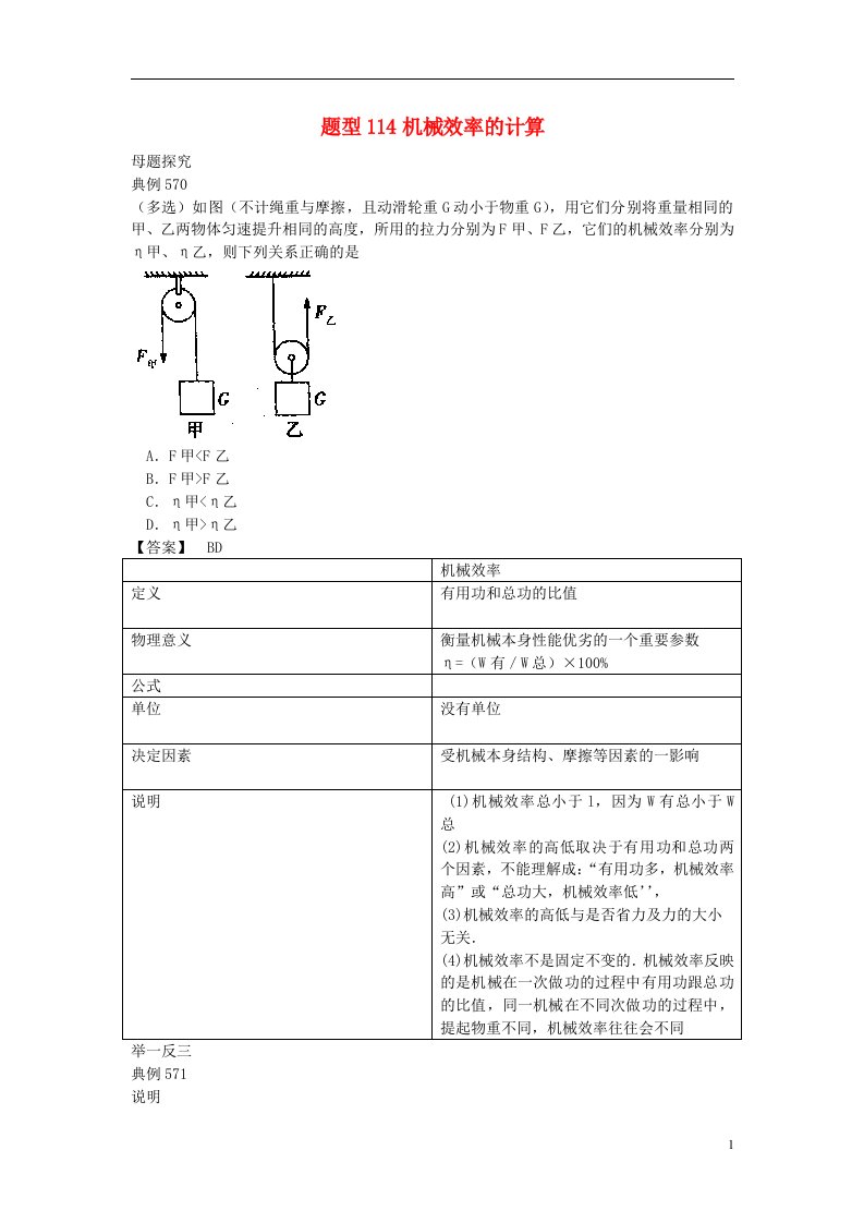 中考物理试题调研