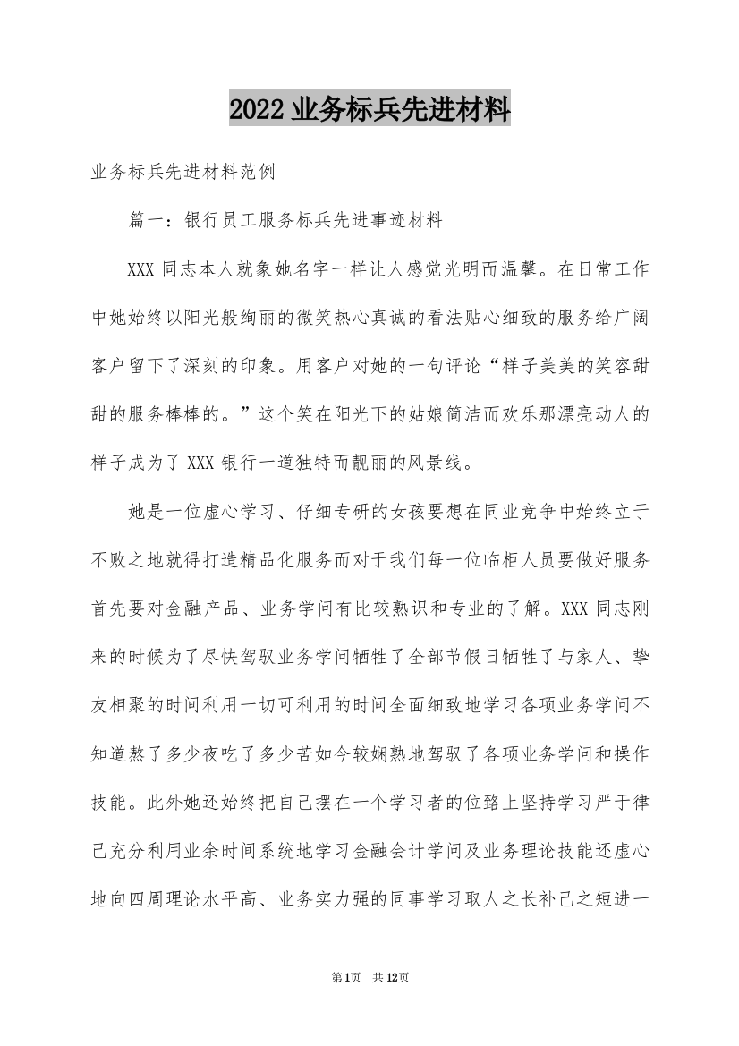 2022业务标兵先进材料