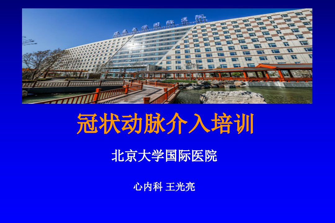 北京大学国际医院心内科王光亮