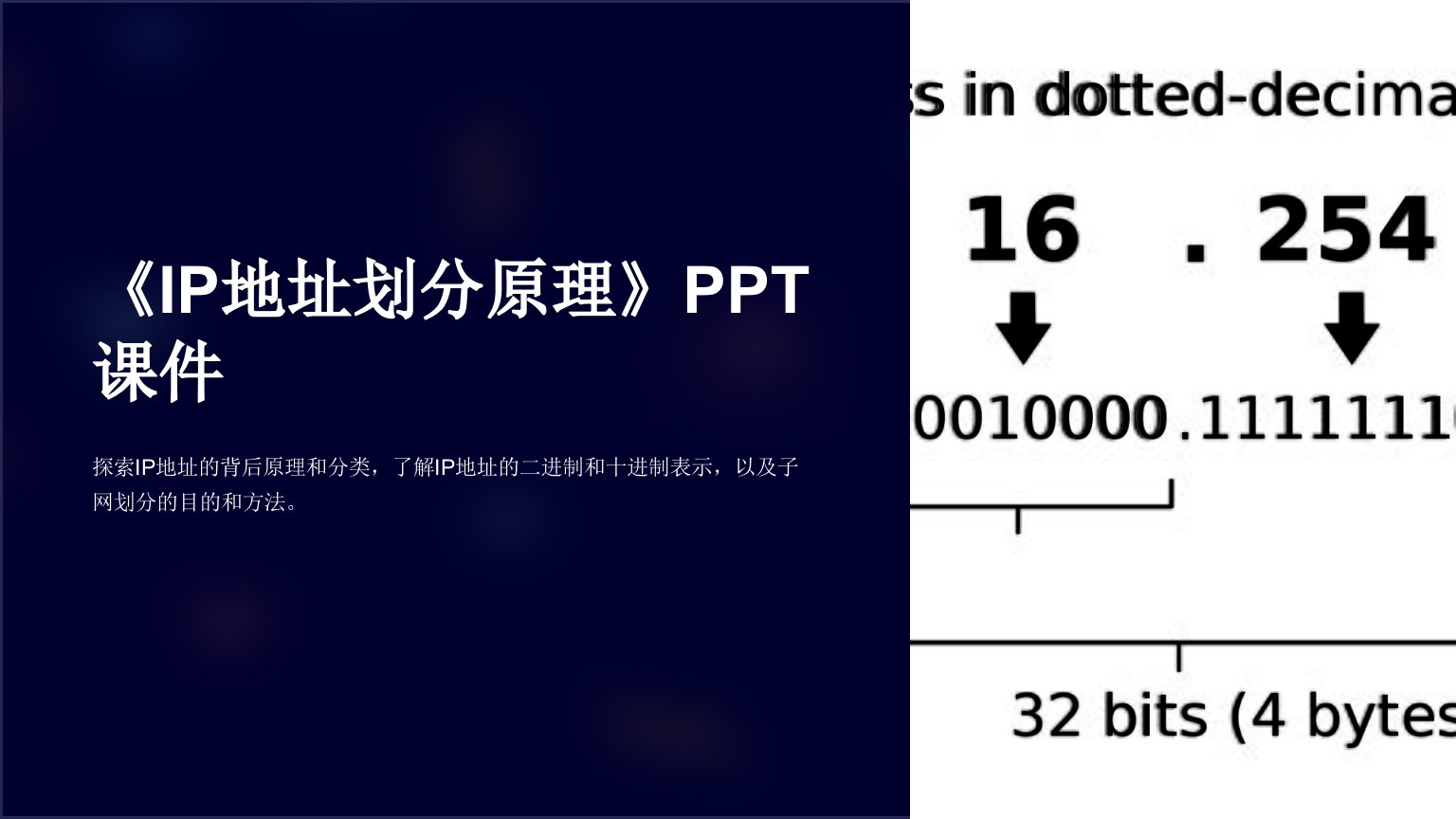 《IP地址划分原理》课件