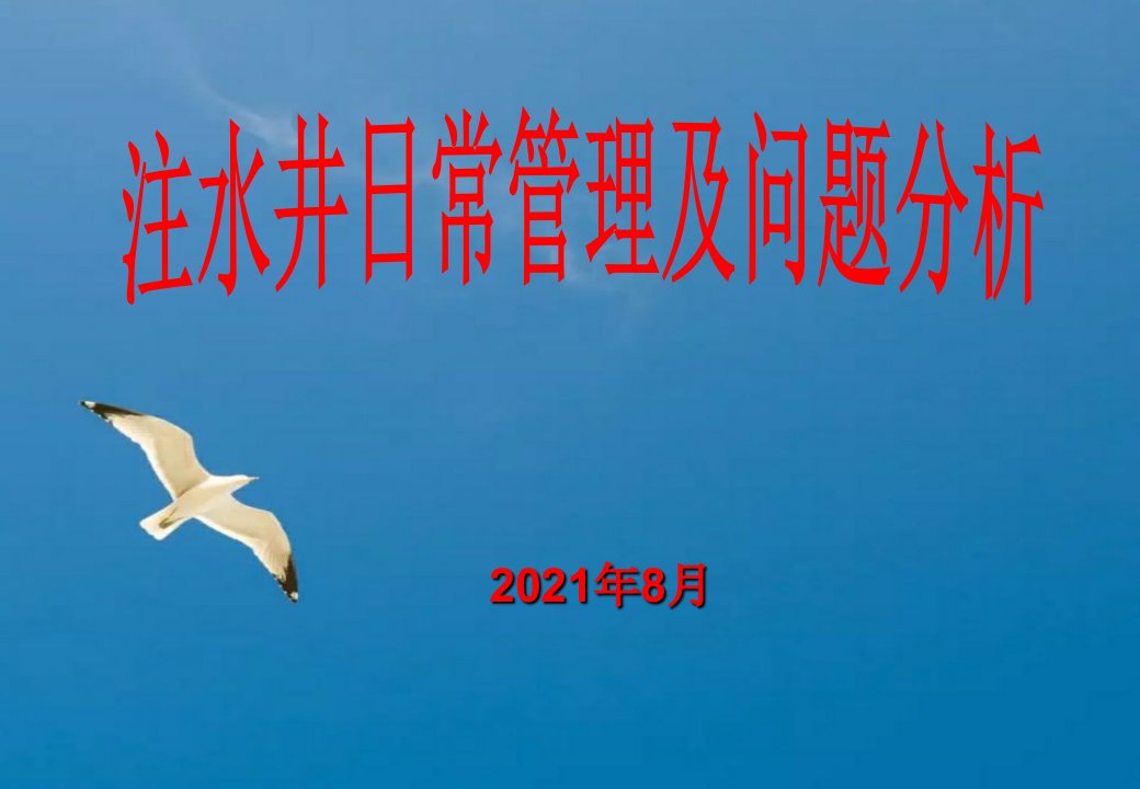 注水井日常管理及问题分析ppt课件