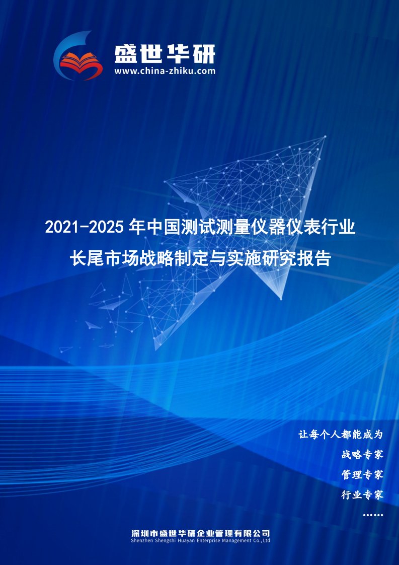 2021-2025年中国测试测量仪器仪表行业长尾市场战略制定与实施研究报告