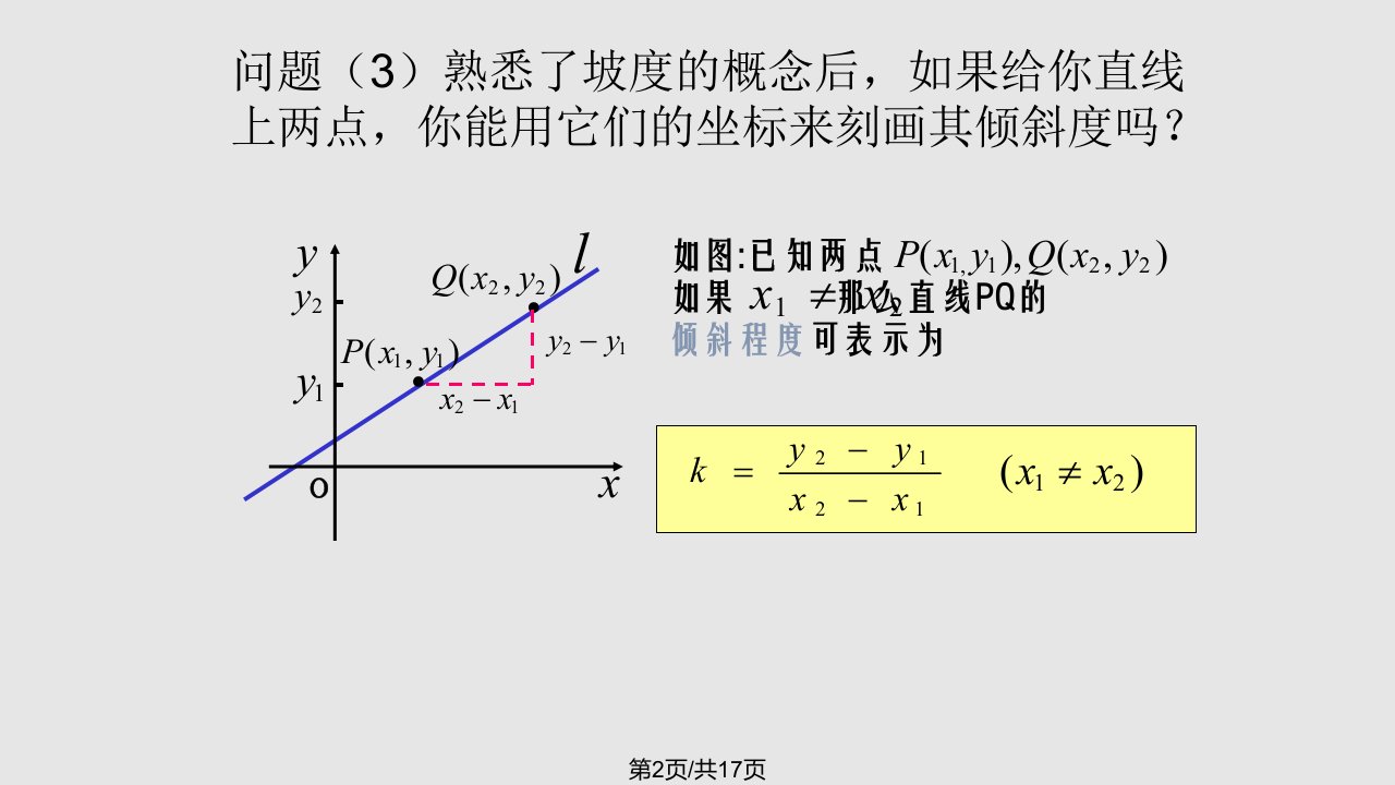 数学直线的斜率北师大必修