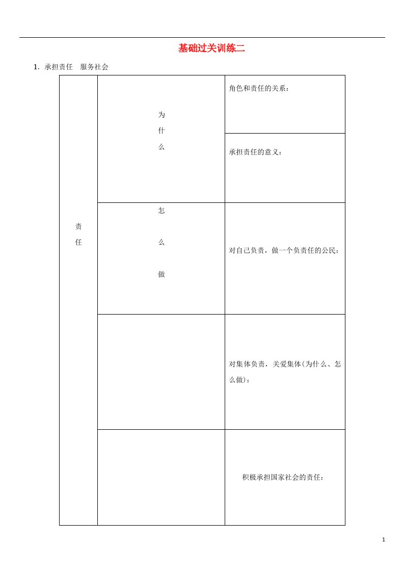 中考政治复习方案