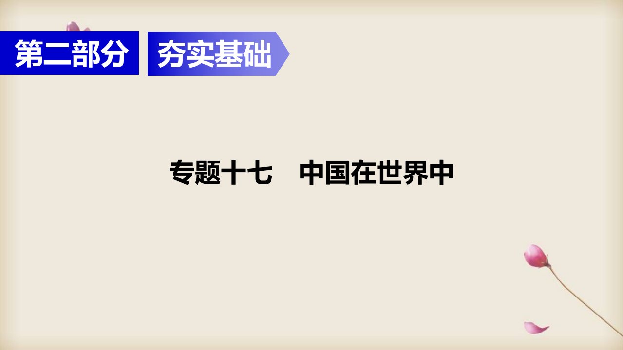 2020年中考地理专题复习ppt课件--专题-中国在世界中