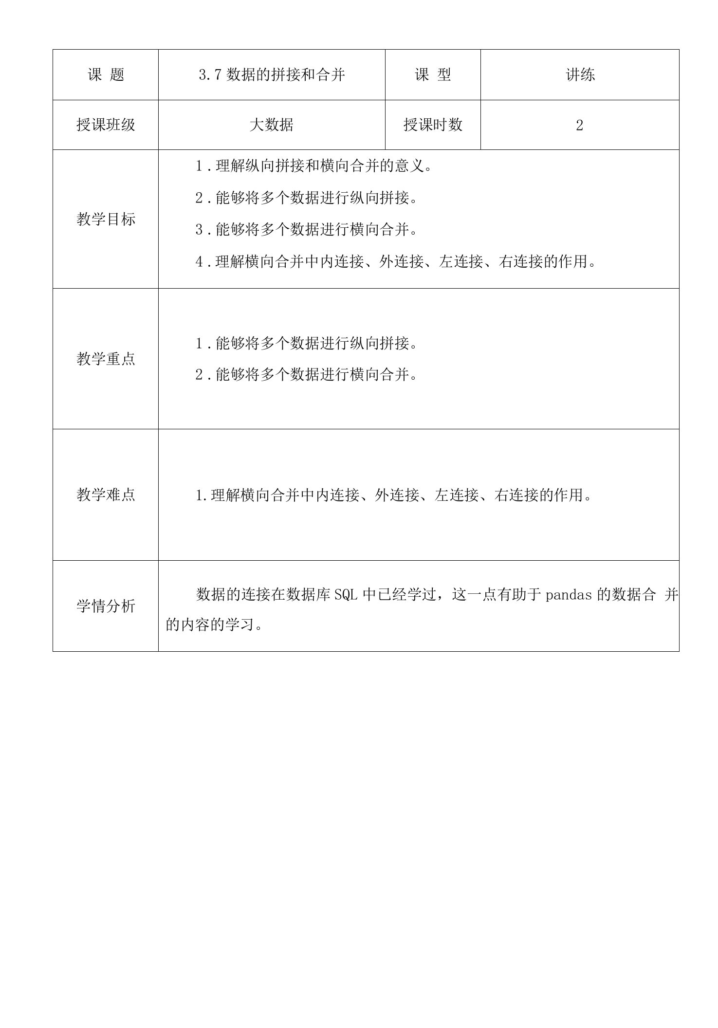 Python数据分析与可视化