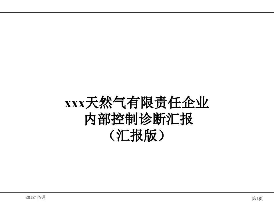 内部控制诊断报告