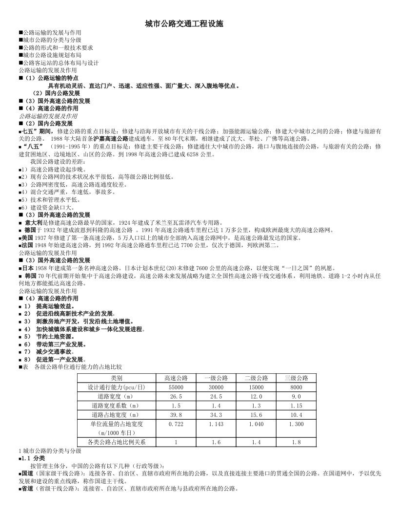 城市公路交通工程设施