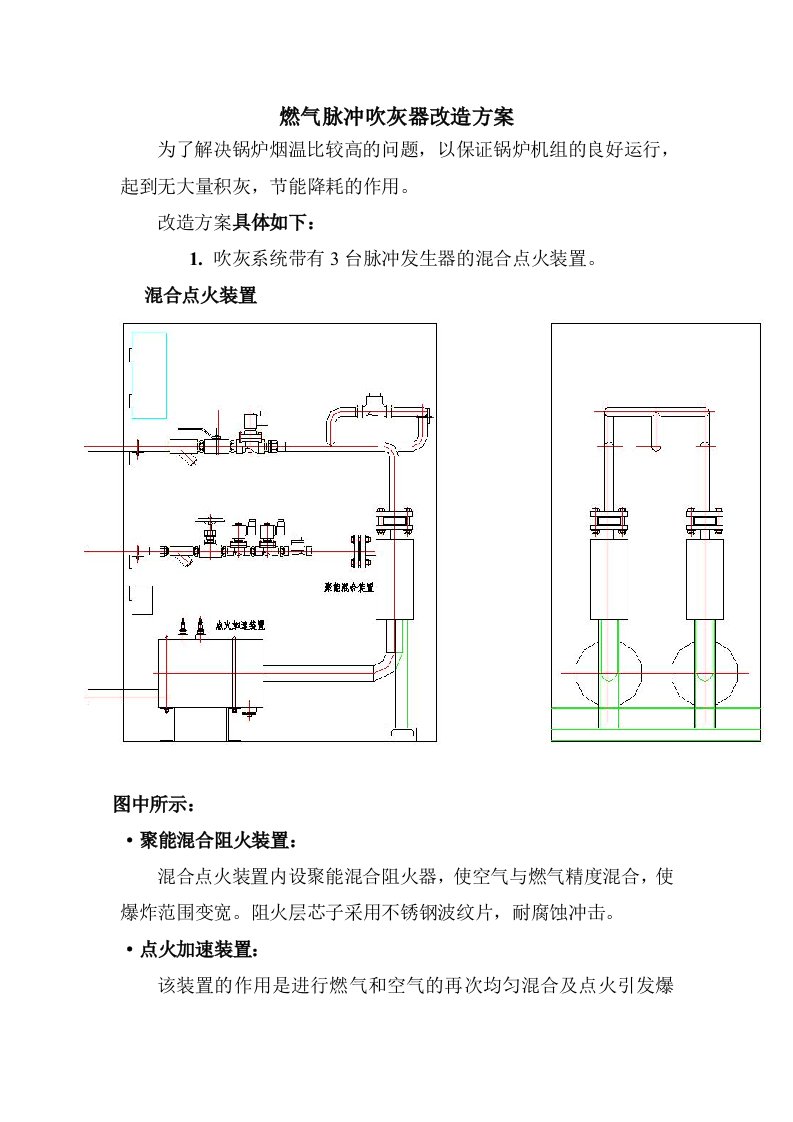 燃气脉冲吹灰器改造方案