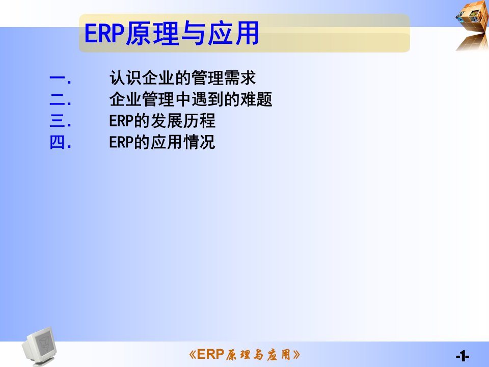 ERP原理与实际应用概述