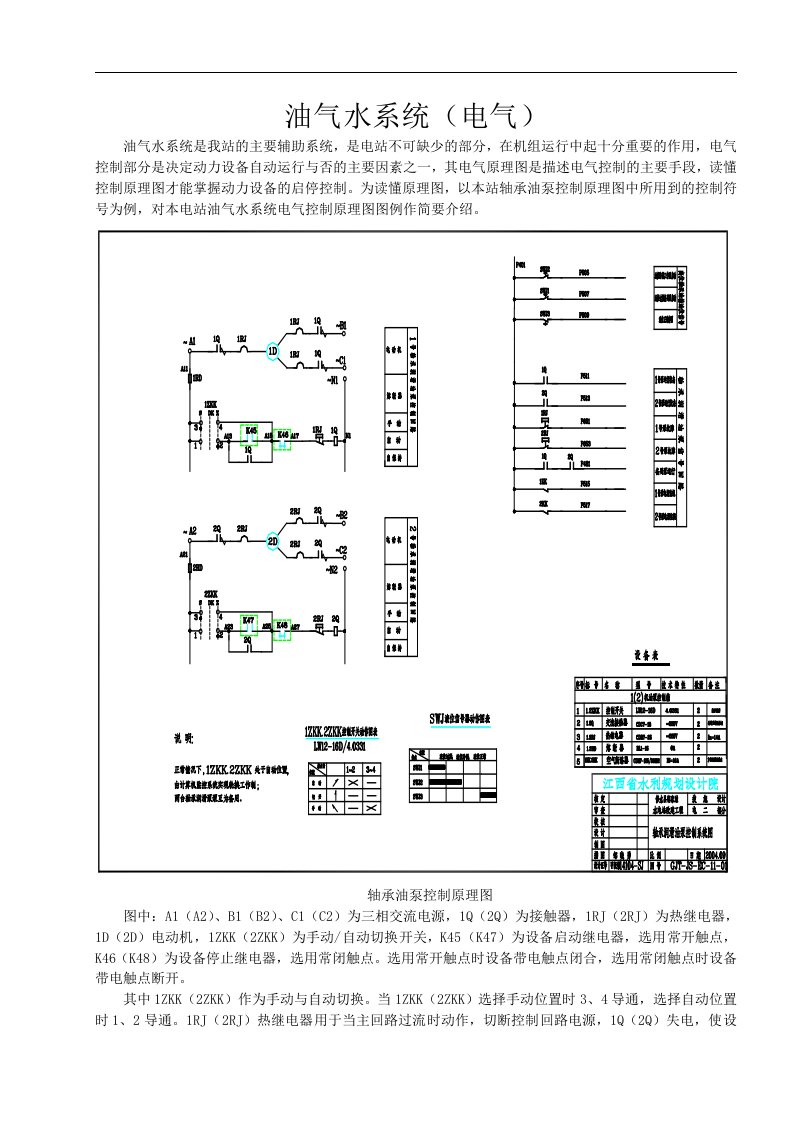 水电站三大系统图