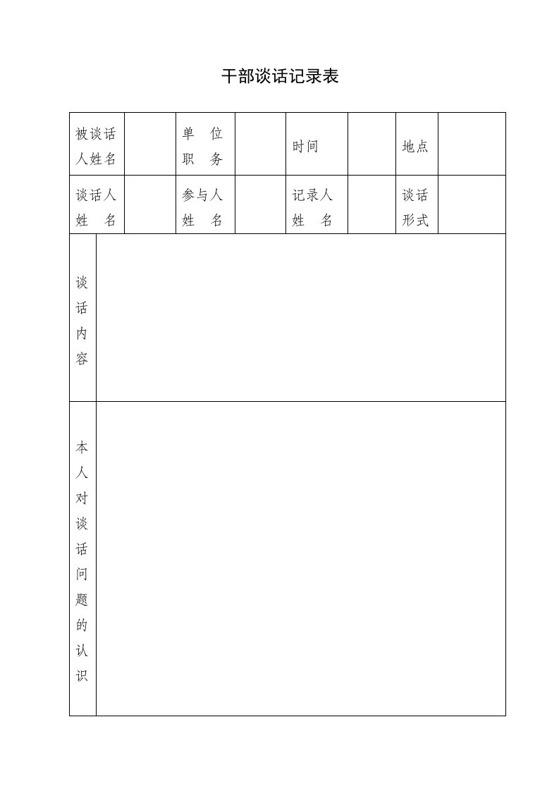 诫勉通知书