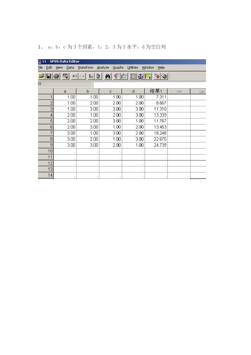 spss正交分析方法