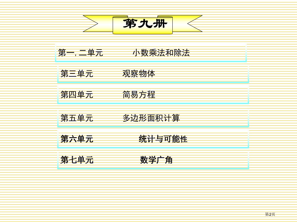 人教版五年级数学上册期末总复习市公开课一等奖省优质课获奖课件