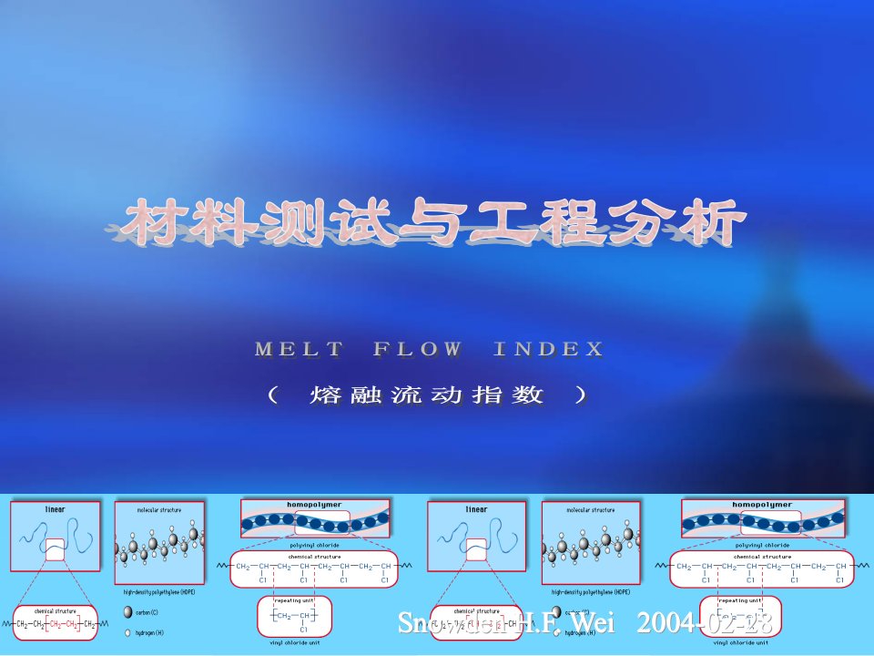 塑料降解与MFI测试--经典教材