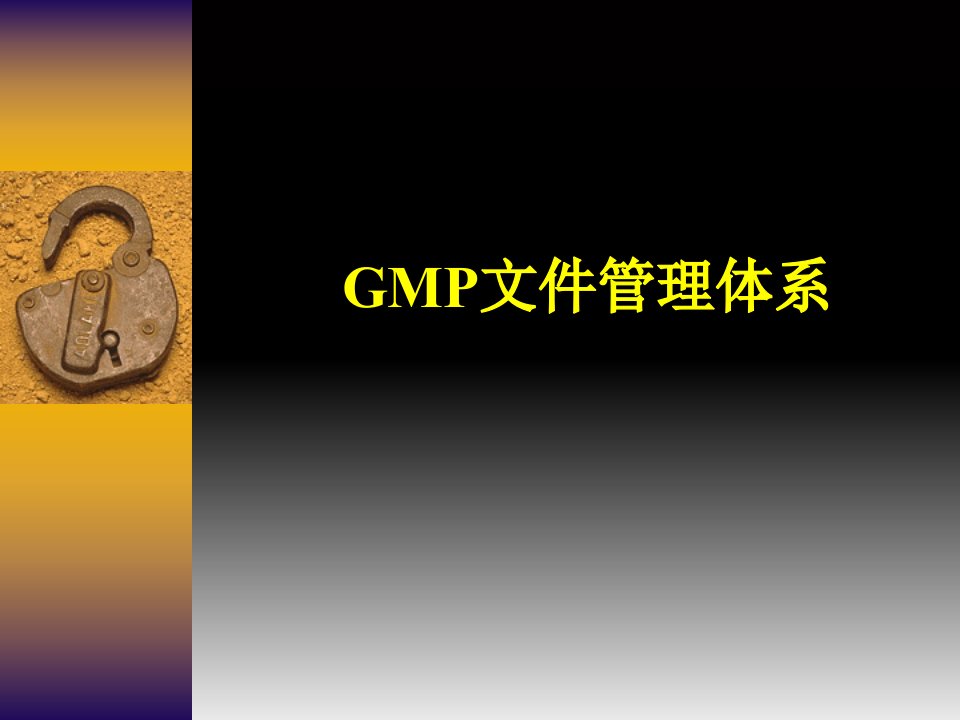 GMP文件管理体系PPT课件