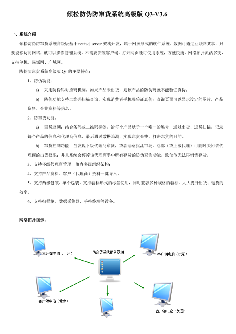 防窜货系统简介