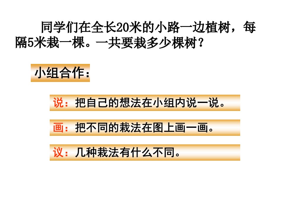 植树问题教学ppt课件