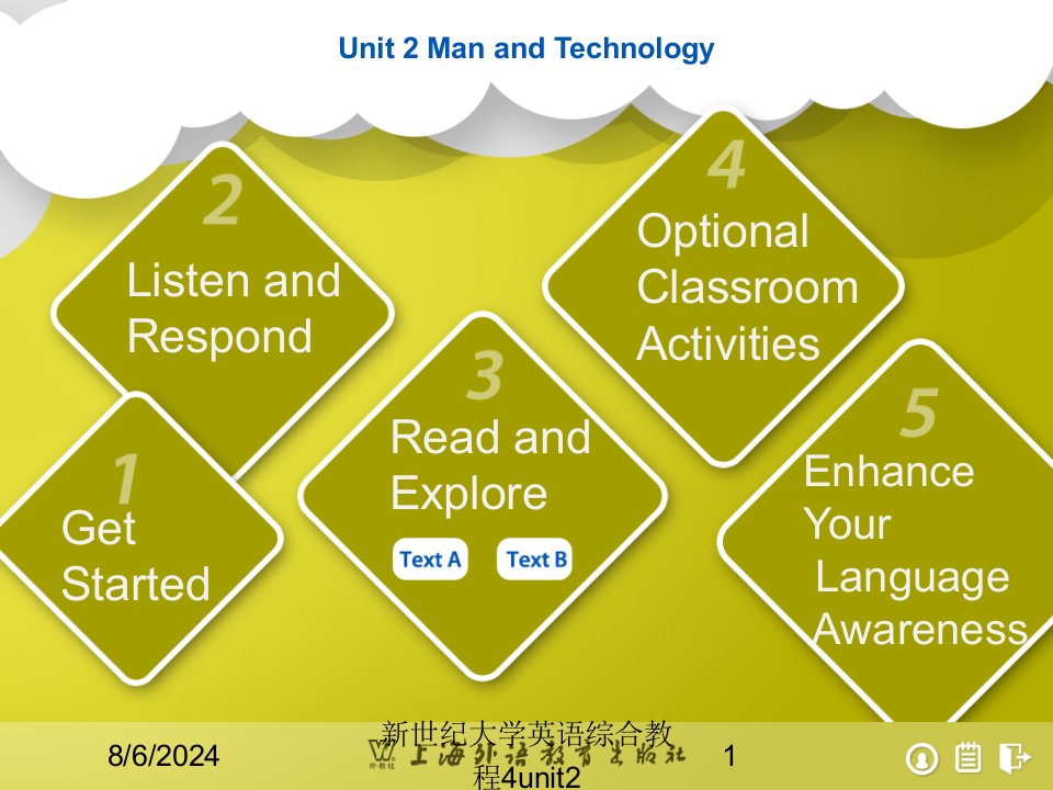 2020年新世纪大学英语综合教程4unit2