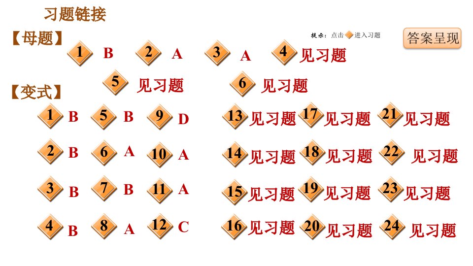 人教版八年级上册历史习题课件期末复习提升之变式训练