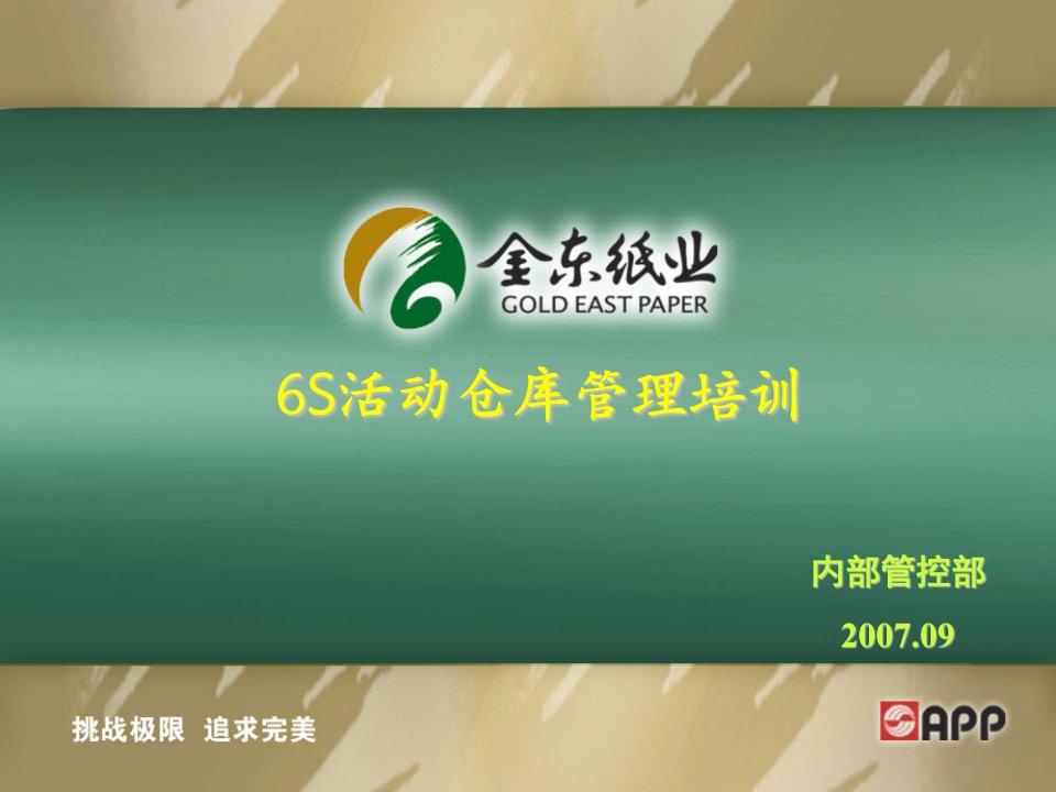 6S仓库管理汇报