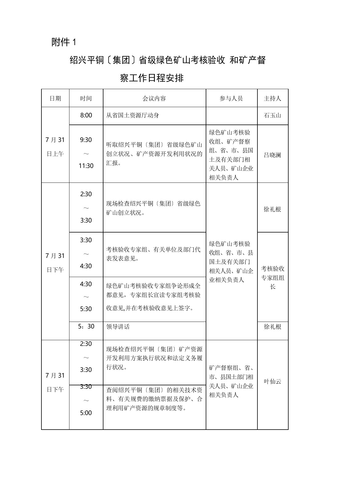 绿色矿山验收程序和报告