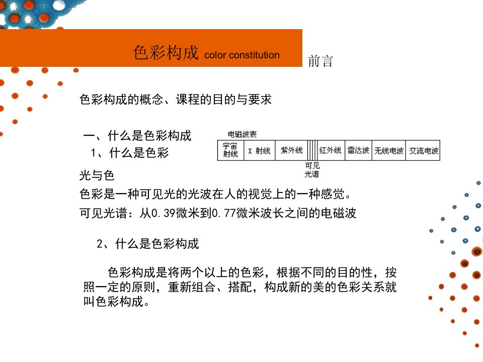 形态构成色彩构成PPT课件教学内容