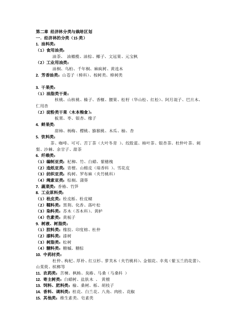 第二章经济林分类与区划