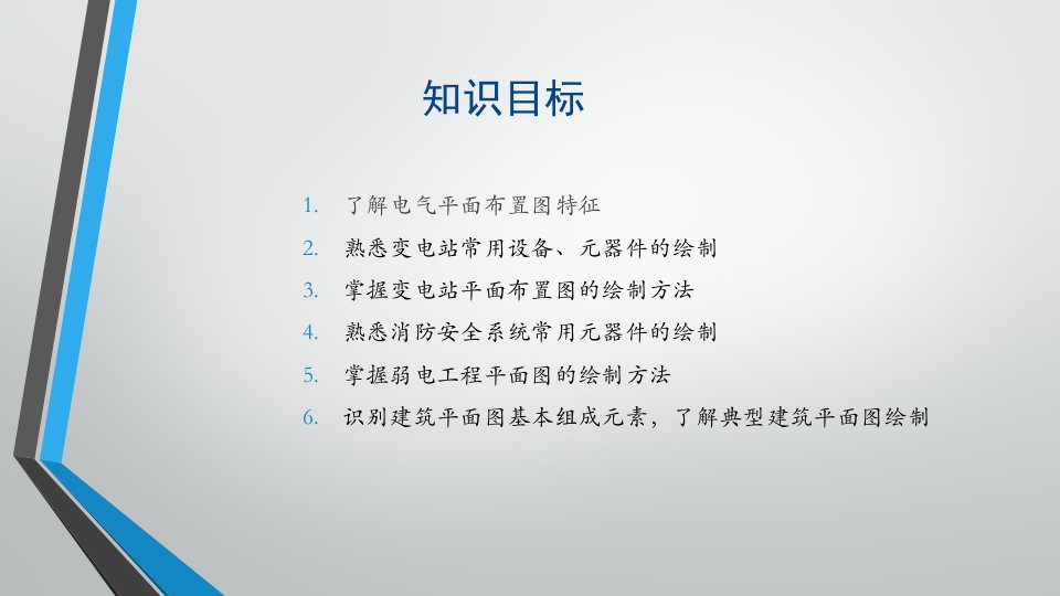 电气CAD实用教程电气平面布置图的识绘课件