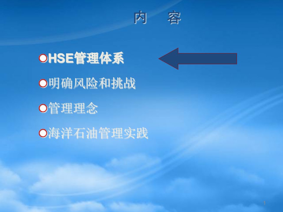 企业安全管理海洋石油HSE管理理念和实践