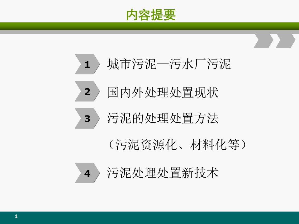 固体废物城市污泥的处理与处置