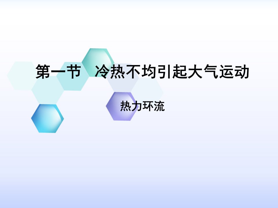 新课程高中地理优质课比赛课件冷热不均引起大气运动(热力环流)